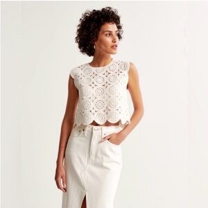 Abercrombie and Fitch Crochet Top
